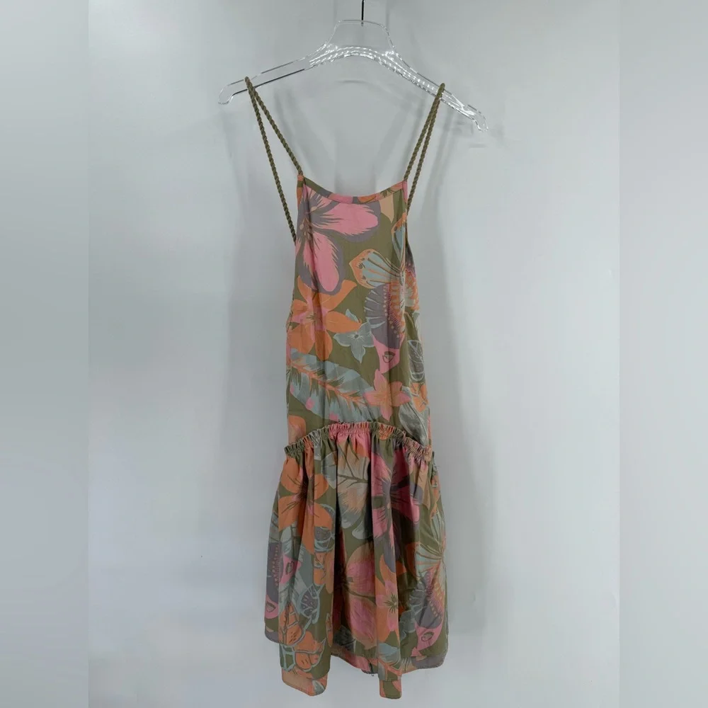 NEW FREE‎ PEOPLE RAINFOREST COMBO DESERTED ISLAND SUMMER MINI DRESS medium - Picture 4 of 6